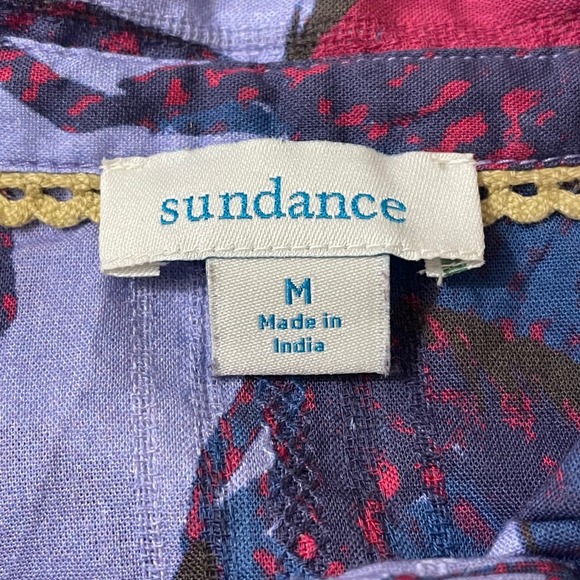 Sundance Womens Sz Med Equestrian Violet Joy Button Up Shirt Western Horse - Picture 3 of 8